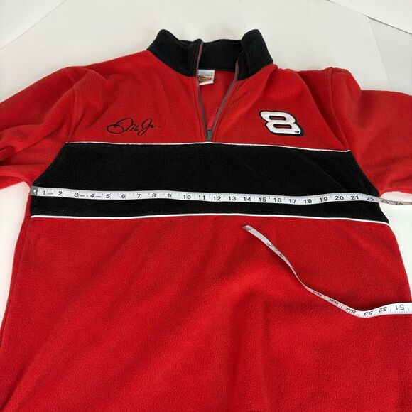 Vintage Dale Earnhardt Jr Quarter Zip Fleece Jacket Medium Red Winners Circle #8 - Picture 5 of 7